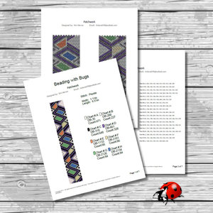 CHANGING SEASONS:  A Loom Beaded Bracelet Pattern by Bead with Bugs