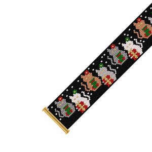 Peyote Stitch Bracelet Pattern Christmas Cats