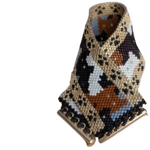 CAT CROWD:  A Peyote Stitch Beaded Bracelet Pattern by Bead with Bugs