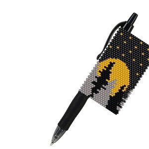 MOON RISE: Peyote Stitch Beaded Pen Wrap by Bead with Bugs
