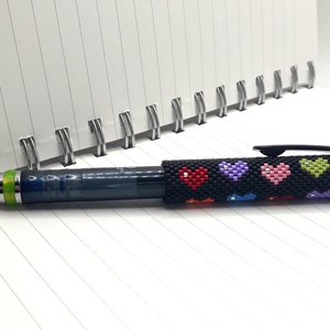 I LOVE YOU MORE:  Peyote Stitch Beaded Pen Wrap by Bead with Bugs