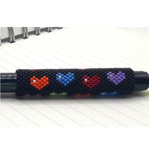 I LOVE YOU MORE:  Peyote Stitch Beaded Pen Wrap by Bead with Bugs