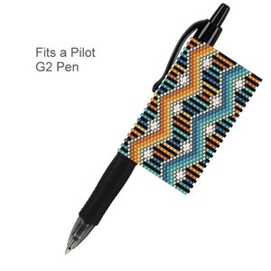 BOLD AND BOHO: Peyote Stitch Beaded Pen Wrap by Bead with Bugs