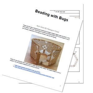 HEXAGON TOGGLE CLASP: A Beaded Clasp Tutorial by Bead with Bugs