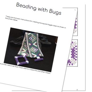 SQUARE TOGGLE CLASP: A Beaded Clasp Tutorial by Bead with Bugs