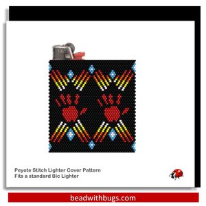 SILENCED:  Peyote Stitch Beaded Lighter Cover by Bead with Bugs