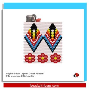 THE WOMEN:  Peyote Stitch Beaded Lighter Cover by Bead with Bugs