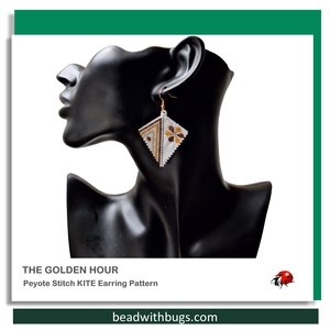THE GOLDEN HOUR: Peyote Stitch Beading Pattern by Bead with Bugs