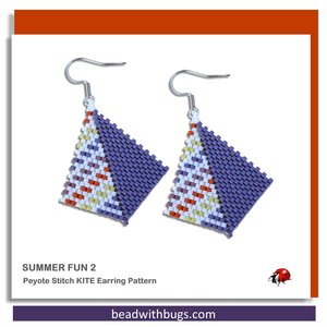 SUMMER FUN 2: Peyote Stitch Beading Pattern by Bead with Bugs