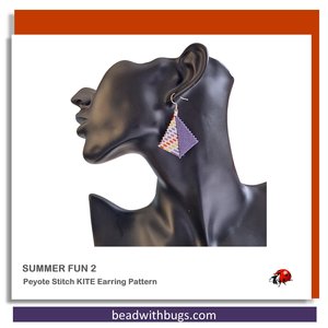 SUMMER FUN 2: Peyote Stitch Beading Pattern by Bead with Bugs