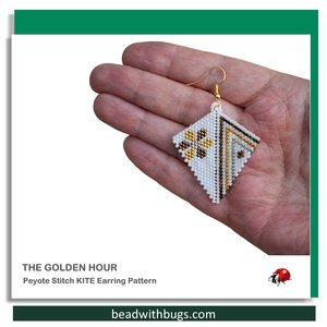 THE GOLDEN HOUR: Peyote Stitch Beading Pattern by Bead with Bugs