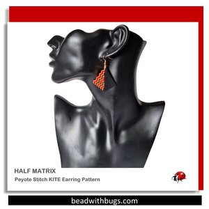 HALF MATRIX: Peyote Stitch Beading Pattern by Bead with Bugs
