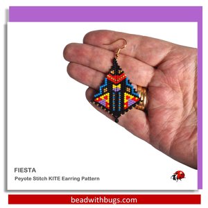 FIESTA: Peyote Stitch Beading Pattern by Bead with Bugs