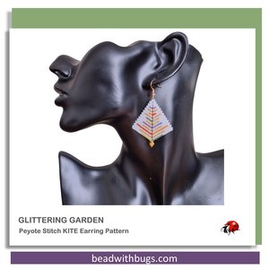 GLITTERING GARDEN: Peyote Stitch Beading Pattern by Bead with Bugs