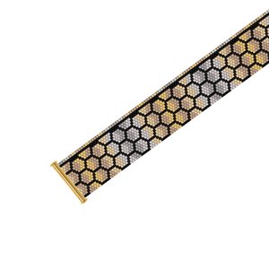 SUBTLE NEUTRALS:  A Peyote Stitch Beaded Bracelet Pattern by Bead with Bugs