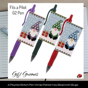 GIFT GNOMES : Peyote Stitch Beaded Pen Wrap by Bead with Bugs