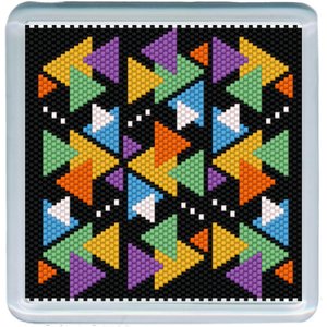 THE BOHO SET: Peyote Stitch Beaded Coaster Pattern by Bead with Bugs