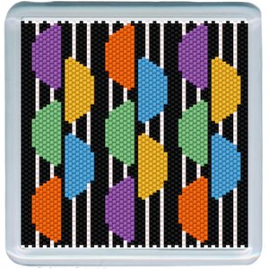 THE BOHO SET: Peyote Stitch Beaded Coaster Pattern by Bead with Bugs