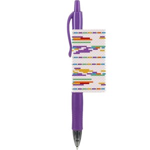 BEADED PEN COVER, Pilot G-2 beaded pen cover pattern, Reflections