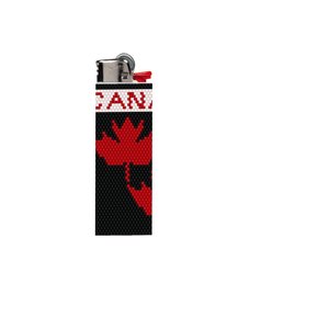 OH CANADA:  Peyote Stitch Beaded Lighter Cover by Bead with Bugs