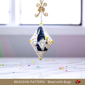 Blueberry the Gnome | 3D Beaded Pod Pattern | Peyote Stitch Purse Charm & Ornament PDF