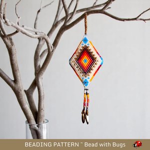 Intermediate to Advanced FOUR DIRECTIONS Beadwork Pattern - 3D Pod with Herringbone Experience