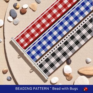 Loom Beaded Bracelet Pattern by Bead with Bugs, GINGHAM COLLECTION, PDF