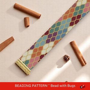 Loom Beaded Bracelet Pattern by Bead with Bugs, SPICE MARKET, PDF