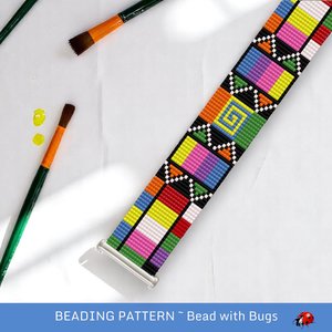 Loom Beaded Bracelet Pattern by Bead with Bugs, NONSENSE, PDF