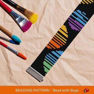 Loom Beaded Bracelet Pattern by Bead with Bugs, CARNABY STREET, PDF