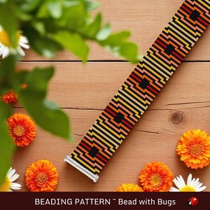 Loom Beaded Bracelet Pattern by Bead with Bugs, OCTAVIA, PDF