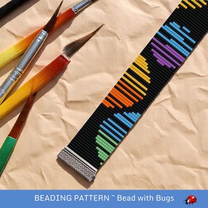 Loom Beaded Bracelet Pattern by Bead with Bugs, CARNABY STREET, PDF