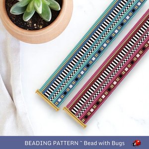 Loom Beaded Bracelet Pattern by Bead with Bugs, DECO, PDF