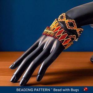 2 Drop Peyote Stitch Bracelet Pattern, SEPTEMBER MORN, PDF download