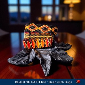 2 Drop Peyote Stitch Bracelet Pattern, SEPTEMBER MORN, PDF download