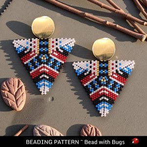 Engaging : 3D Peyote Stitch Beading Pattern by Bead with Bugs