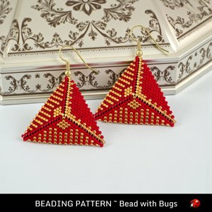 ELEGANCE: 3D Peyote Stitch Beading Pattern by Bead with Bugs