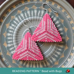 PINK ICE: 3D Peyote Stitch Beading Pattern by Bead with Bugs