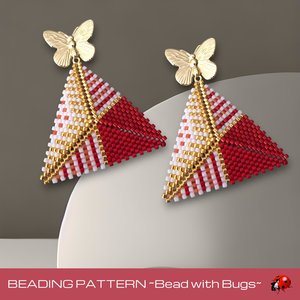 SUMMER WAVE : 3D Peyote Stitch Beading Pattern by Bead with Bugs