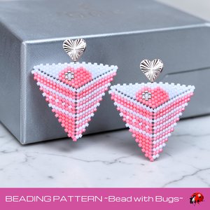 MY HEART : 3D Peyote Stitch Beading Pattern by Bead with Bugs