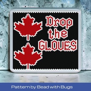 Peyote Stitch Beaded Coaster Pattern by Bead with Bugs, DROP THE GLOVES