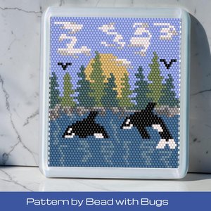 Peyote Stitch Beaded Coaster Pattern by Bead with Bugs, ORCAS