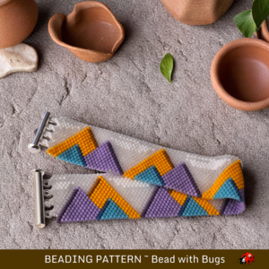 FANTASY ISLAND: A Peyote Stitch Beaded Bracelet Pattern by Bead with Bugs
