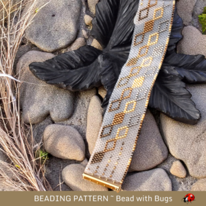 HEAVY METAL: A Peyote Stitch Beaded Bracelet Pattern by Bead with Bugs