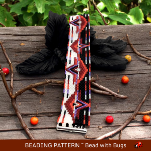 MID SUMMER DREAMS:  A Peyote Stitch Beaded Bracelet Pattern by Bead with Bugs