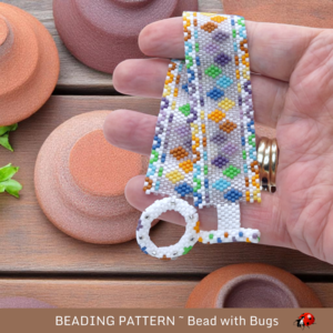 SPRING PARADE: A Peyote Stitch Beaded Bracelet Pattern by Bead with Bugs