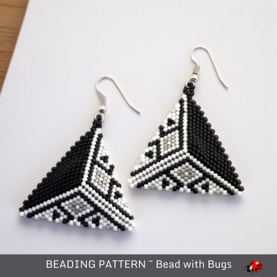 DARK MATTER: 3D Peyote Stitch Beading Pattern by Bead with Bugs