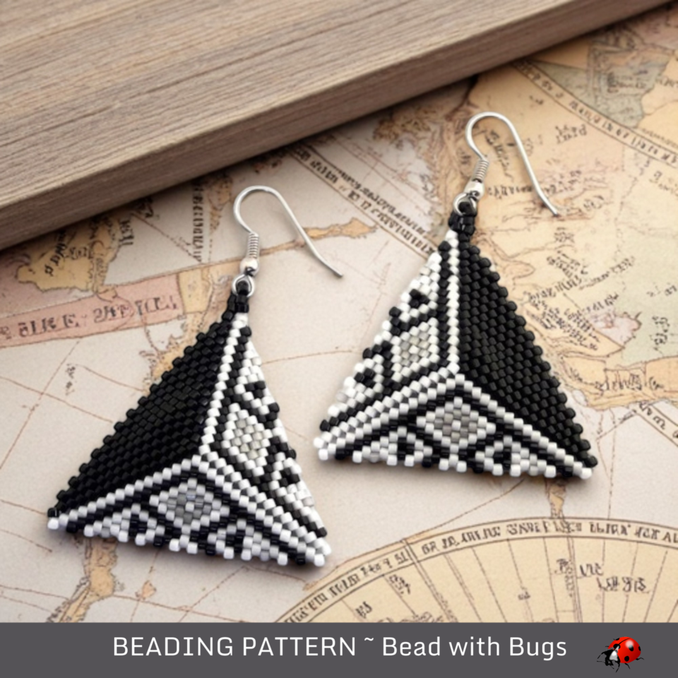 DARK MATTER: 3D Peyote Stitch Beading Pattern by Bead with Bugs