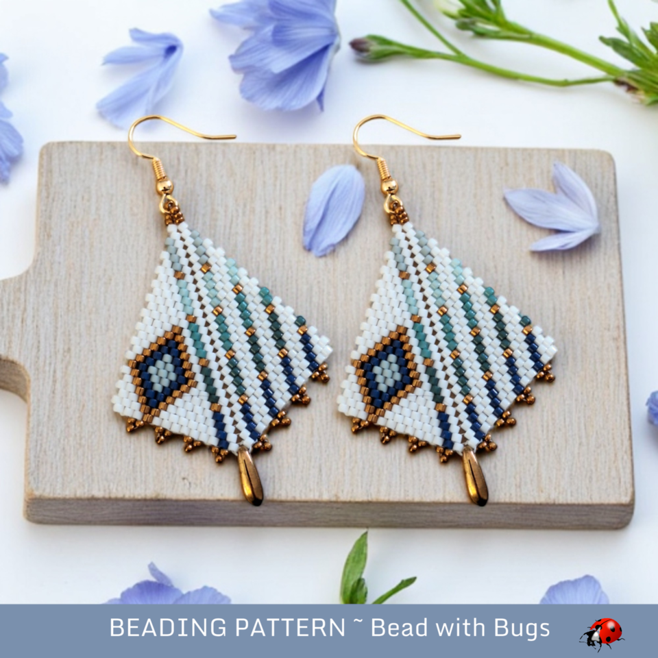 ENTER THE CALM: Peyote Stitch Beading Pattern by Bead with Bugs