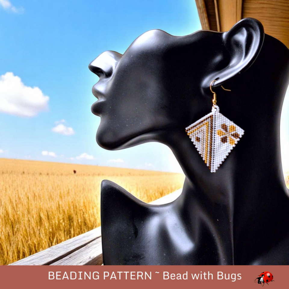 THE GOLDEN HOUR: Peyote Stitch Beading Pattern by Bead with Bugs